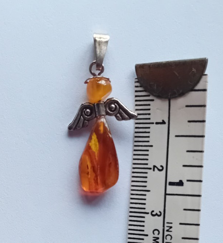 Authentic baltic amber angel - baltic,
