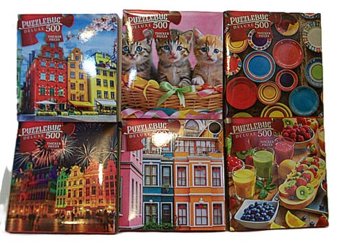 Lot jigsaw puzzles 500 - puzzles,