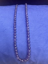 Gems TV Amethyst And Silver Necklace With COA