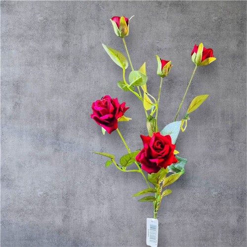 Artificial silk rose spray - spray, –