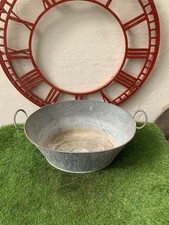 Vintage tin bath flower - vintage,