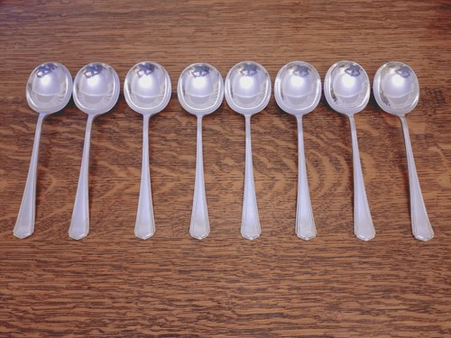 Vintage set soup spoons - x,