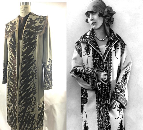 Antique 1920s art deco dress - antique,