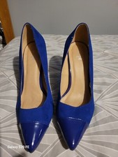 Ladies blue Tu size 5 stiletto 3.5" heel shoes
