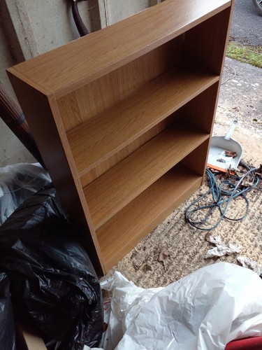 Oak effect bookcase - effect,