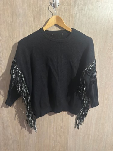 Cameo rose black - fringed, &