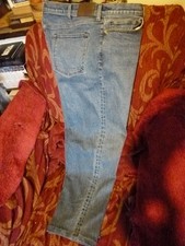 LANDS’ END Mens  Relaxed Fit Tapered Leg Jeans Blue Waist 40/ Leg 29 - Worn Once