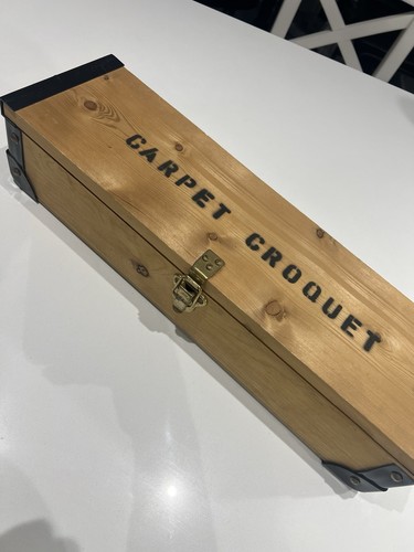 Carpet croquet set pine - croquet, in