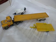 Corgi Lorry with trailer and 2 trailers 1970s