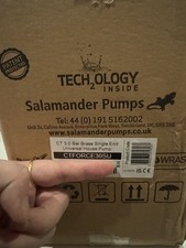 Salamander CTFORCE 30PS 3.0 Bar Brass Single Impeller Shower Pump + Hoses