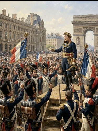 Napoleon makeing rallying - ,