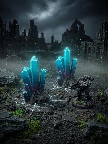 Warhammer 40k crystal terrain - warhammer,