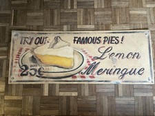 Vintage 1950s American Style Hand Painted Diner Sign, Good Condition Condition.