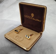 Gucci Cufflinks Navy Gold
