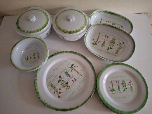 Melamine ware herb piece - melamine,