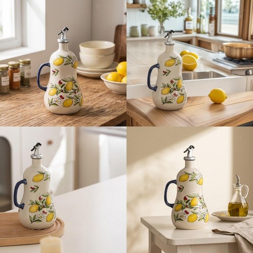Ceramic oil dispenser bottle - ceramic,