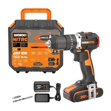 WORX Powershare Cordless Hammer Drill 20V 55Nm x1 2.0Ah Battery WX355.1