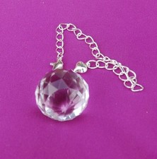 25mm Facetted Clear Sphere