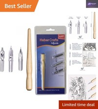 Elegant Wooden Dip Pen Set