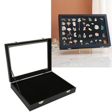 Pin Display Case Clear Dustproof Medal Display Case Frame-For Badges Pin Jewelry