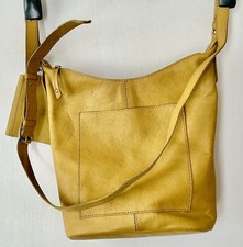 WHITE STUFF YELLOW LEATHER