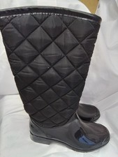 Pavers Waterproof Boots Black Quilted UK5 #4403