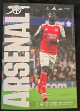 Arsenal v West Ham United. Official Match Day Programme. 4th Ocober 2025