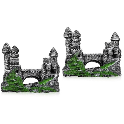 2pcs large aquarium castle - large,