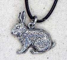 Sitting Rabbit Pendant (Silver