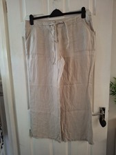 Primark Linen Trousers Size 14
