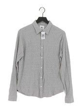 Kin Men's Shirt M Grey Cotton with Viscose Basic