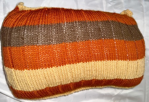 Vintage retro striped knitted