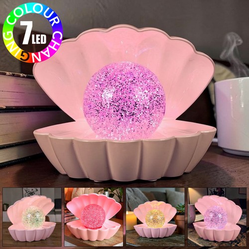 Pink sea shell glitter - pink,