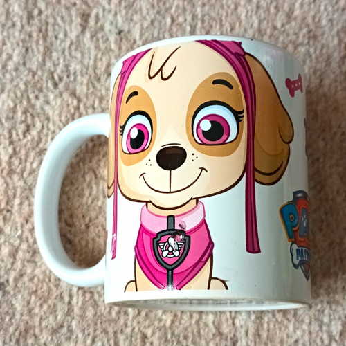 Pink paw patrol mug - pink,