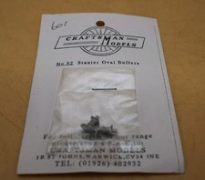 Craftsman Models 4mm/OO Gauge No 92 Stanier Oval Buffers - Bagged