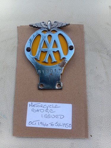 Vintage car badge - car, a