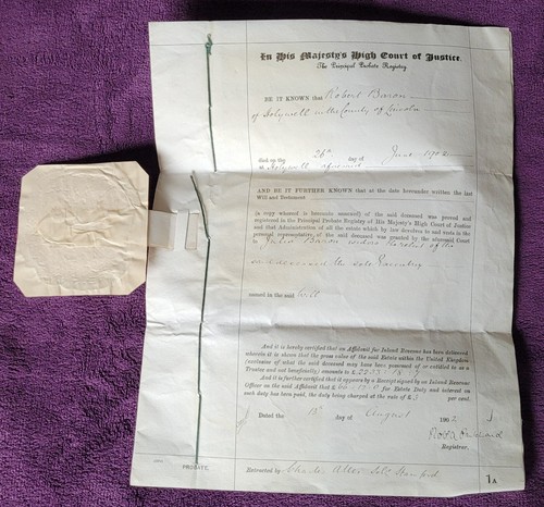 1902 probate document - 1902,