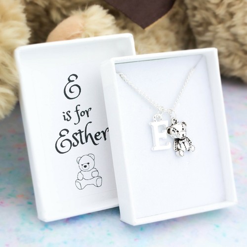 Teddy bear necklace - bear,