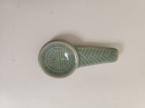 Rare vintage celadon spoon - vintage, or