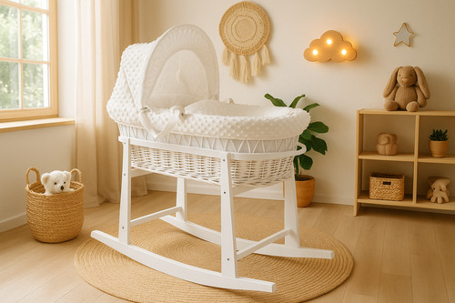 Luxury moses basket padded - luxury,