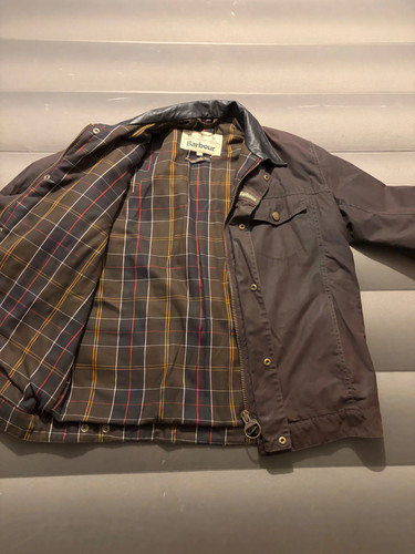 Barbour brown wax jacket - brown,