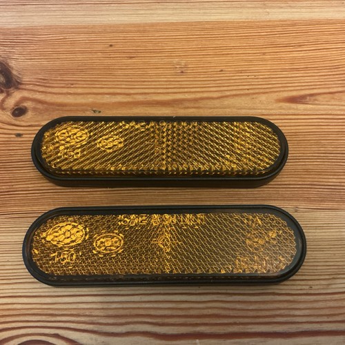 Pair amber motorcycle front - amber,