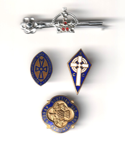 Assorted vintage metal - vintage, pin