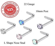 Sterling Silver L Shape Nose