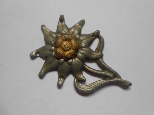 German edelweiss cap badge - edelweiss,