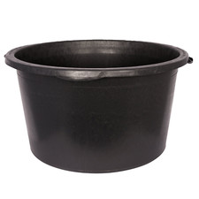 Rigid Black Plastic Round Tub 65 Ltr Storage Garden Planter Ponds 34cm x 60cm