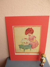 vintage illustration of girl