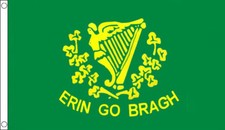 ERIN GO BRAGH FLAG 5' x 3' Ireland For Ever Irish Republic American Civil War