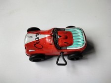 Vintage Japanese Clock Work Tin Racing Car In Working Order PARTS MISSING