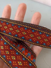 Vintage Embroidery Jacquard Ribbon Braid Ethnic Lace 